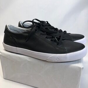 Sperry Top-Sider Striper II Ltt Leather Sneakers Black Women's Size 6.5M‎